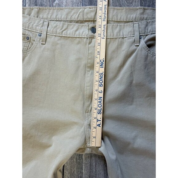 LEVI'S 502 MENS PLUS SIZE JEANS W48 X L34 TAN -KHAKI - Picture 5 of 12